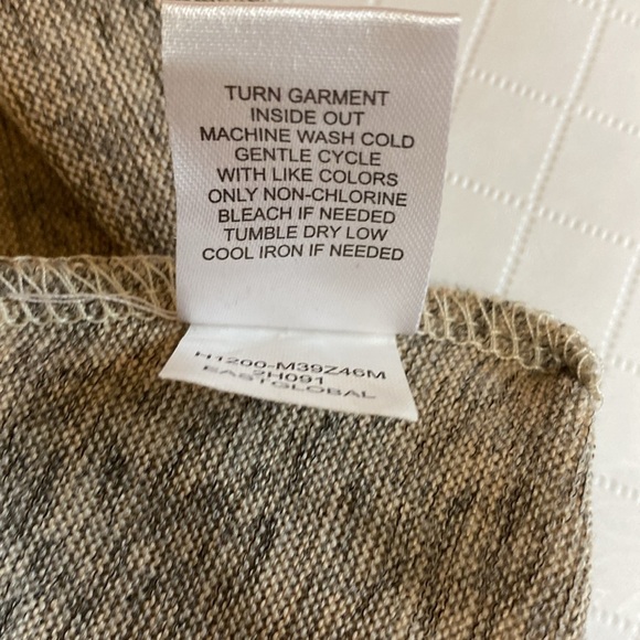 One World 90’s style cowl neck sweater boho poly spandex women’s large - Picture 10 of 10